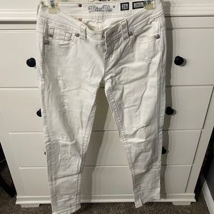 Miss Me Mid- Rise Cuffed Skinny Jeans